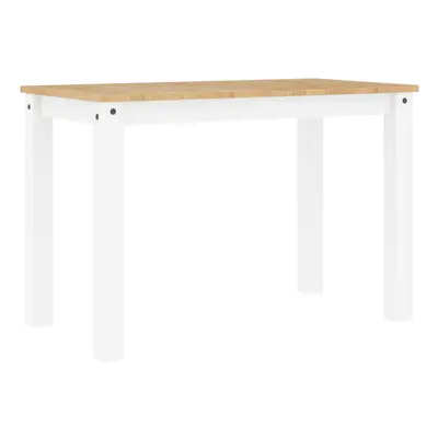 vidaXL Dining Table Kitchen Table Dining Room Table White Solid Wood Pine