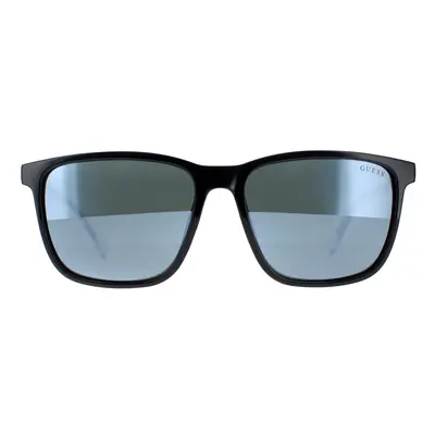 Guess Sunglasses GU6944 01Q Shiny Black Green Mirror