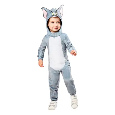 (4-5 Years, Grey/White/Black) Tom And Jerry Childrens/Kids Tom Costume