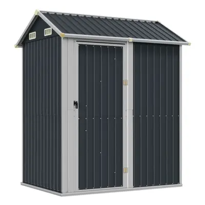 (anthracite) vidaXL Garden Shed Outdoor Storage Shed Patio Yard Tool Shed Galvanised Steel