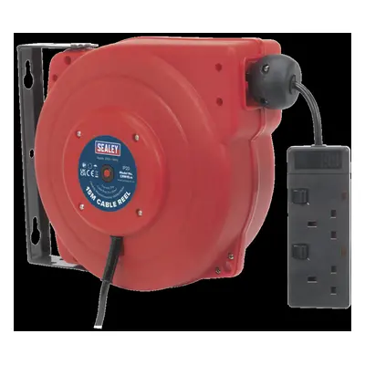 Cable Reel System Retractable 15m x 230V Socket