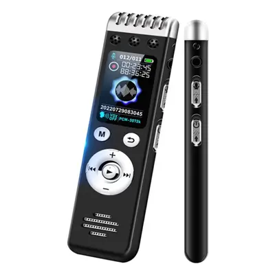 64GB Voice Recorder with Hours Recording Capacity Hours Battery Time, Voice Activated Recorder M