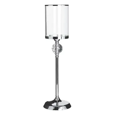 Candle Holder COTUI Glass cm Silver