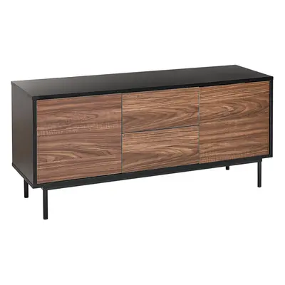 2 Door Sideboard OKLAND cm Black