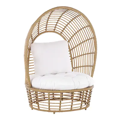 Garden Armchair LIDO Rattan Beige