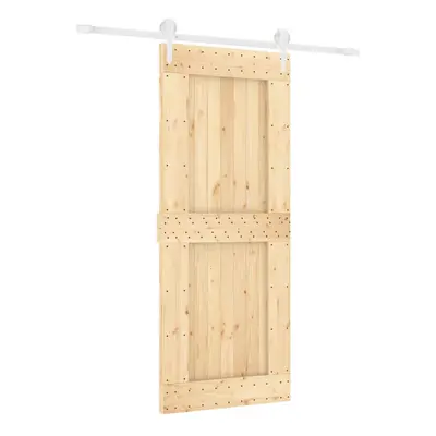 vidaXL Sliding Door with Hardware Set Interior Door Barn Door Solid Wood Pine