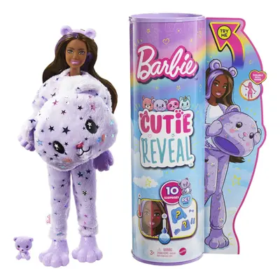 Barbie Cutie Reveal Fantasy Series Doll with Teddy Bear Plush Costume & Surprises Including Mini