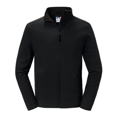 (3XL, Black) Russell Mens Essential Soft Shell Jacket