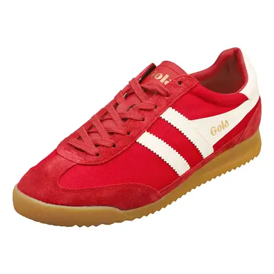 (9) Gola Tornado Mens Fashion Trainers in Red Off White