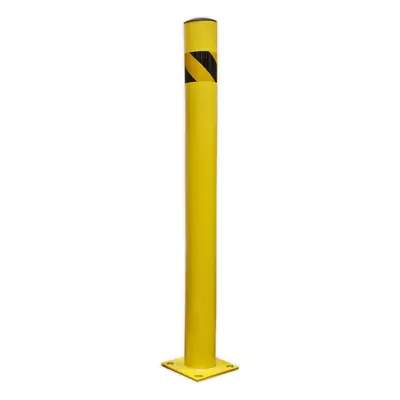 1200mm Anti-Collision Safety Bollard - Car Park / Warehouse Floor Mounted Post