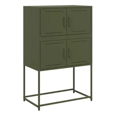 vidaXL Sideboard Storage Cupboard Side Cabinet Highboard Olive Green Steel