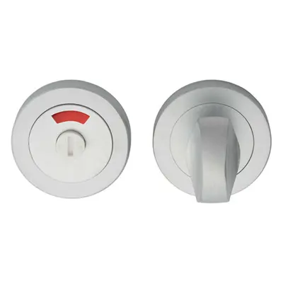 Thumbturn Lock And Release Handle With Indicator 50mm Dia Satin Chrome