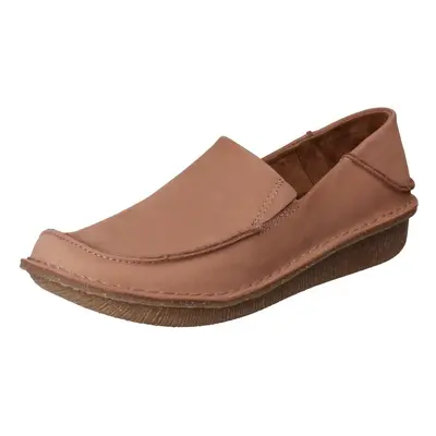 (Pink, UK 3) Ladies Unstructured by Clarks Comfortable Slip On Shoes Funny Go - D Fit