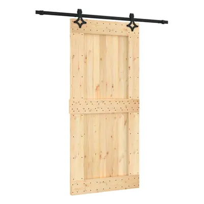 vidaXL Sliding Door with Hardware Set Interior Door Barn Door Solid Wood Pine