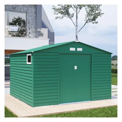 (11x10.5, Green) BillyOh Upton Apex Metal Shed