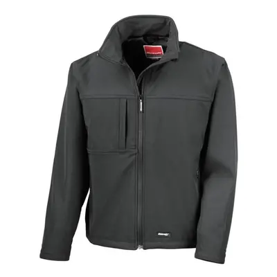 (XL, Black) Result Mens Classic Softshell Breathable Jacket