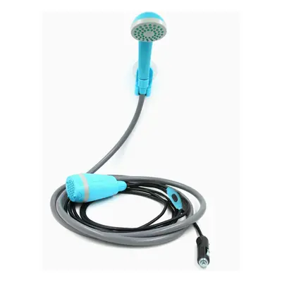 (Blue) Portable 12V Electric Outdoor Handheld Shower with Pump