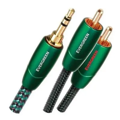 AudioQuest EVERGREEN Stereo Connection Cable with 3.5Â mm Jack and 2Â Outputs RCA (J2P) 1.5Â m