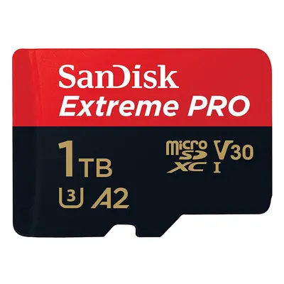 (1TB) SanDisk Extreme Pro TB microSDXC Memory Card with SD Adapter with A2 App Performance, Resc