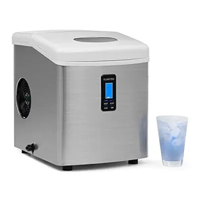 Klarstein Mr. Silver Frost Ice Maker - Ice Machine, 150W, 3.3L Tank, Tasteless Plastic Lining, P