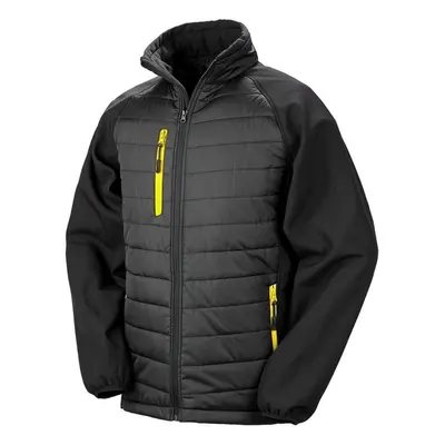 (XS, Black/Yellow) Result Womens/Ladies Compass Soft Shell Jacket