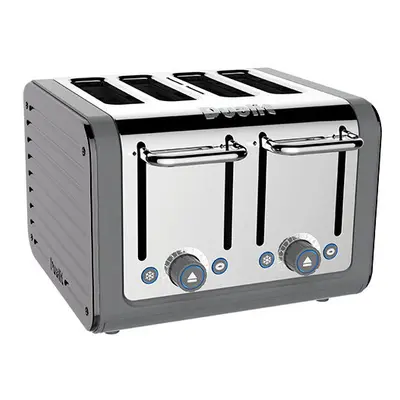 Dualit Architect Slot Grey Body With Metallic Silver Panel Toaster