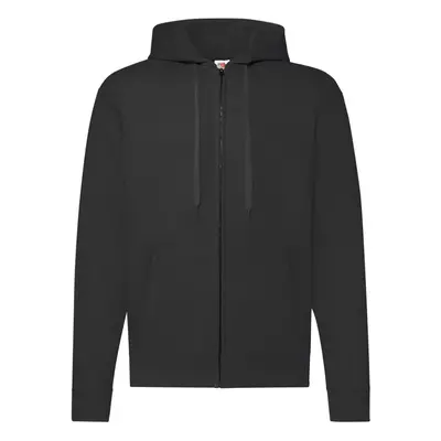 (4XL, Black) Fruit of the Loom Mens Classic Zipped Hoodie