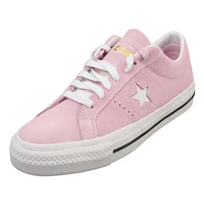 (5.5) Converse One Star Pro Ox Unisex Fashion Trainers in Pink White