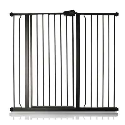 (Matt Black, 113.8cm - 121.4cm) Safetots Extra Tall Pressure Fit Gate