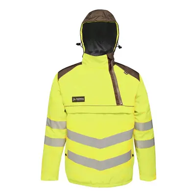 (S, Yellow/Grey) Regatta Mens Tactical Hi Vis Waterproof Reflective Overhead Bomber Jacket