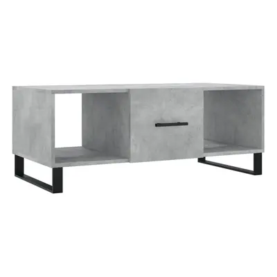 (concrete grey) vidaXL Coffee Table Side Table Sofa Table with Storage White Engineered Wood