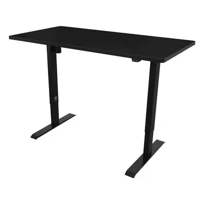 Dellonda Single Motor Height-Adjustable Electric Sit & Stand Desk with Black Desktop