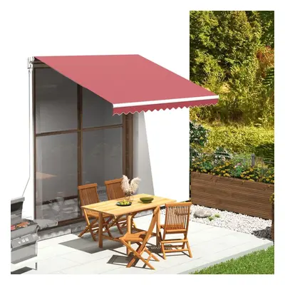 vidaXL Replacement Fabric for Awning Burgundy Red 3x2.5 m Outdoor Patio Canopy