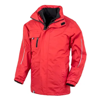 (4XL, Red) Result Core Mens Printable 3-In-1 Transit Jacket