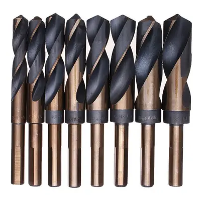 (1:Bag) 8pcs 1/2 Inch Shank HSS Twist Drill Bit Set 9/16 to Inch Twist Drill for Wood Metal