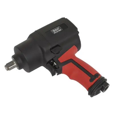 1/2 Inch Sq Drive Air Impact Wrench - Twin Hammer Design - 3-Speed Selector