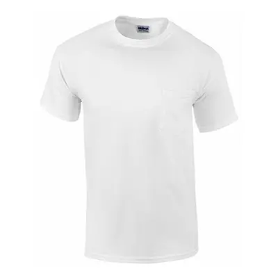 Gildan DDI Irregular Ultra Cotton Pocket T-Shirt, White - Extra Large - Case of