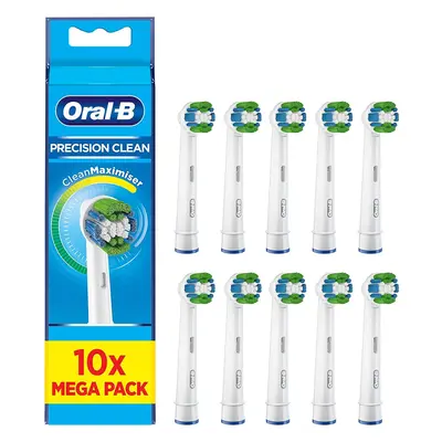 Oral-B Precision Clean Replacement Toothbrush Head with CleanMaximiser Technology, Pack of 10, M