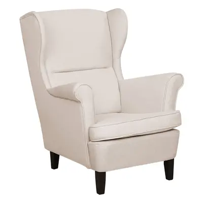 Wingback Chair ABSON Fabric Light Beige