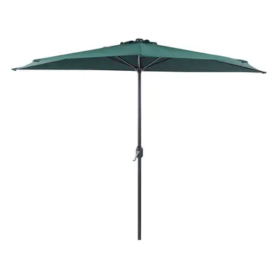 Half-Round Garden Parasol 2.7m Green GALATI