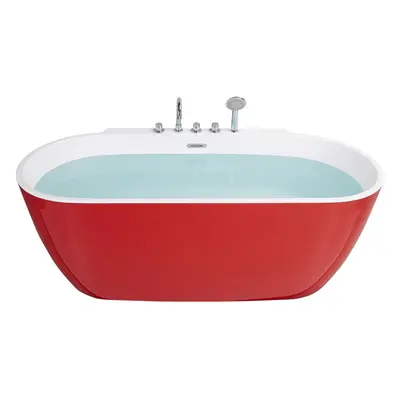 Freestanding Bath x mm Red ROTSO