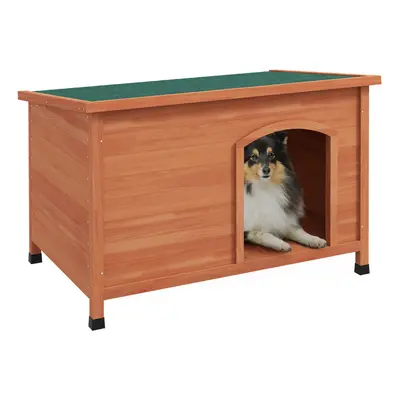 PawHut Wooden Dog Kennel with Removable Floor, Openable Roof