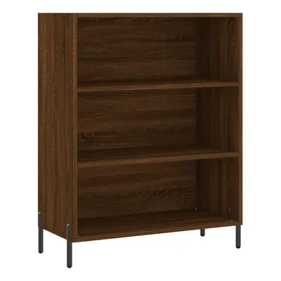 (brown oak) vidaxL Shelf Cabinet Bookcase Side Cabinet Storage Bookshelf Engineered Wood