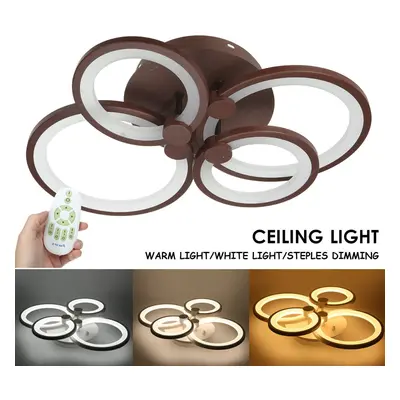 (Warm Light) Heads LED Ceiling Light Pendant Lamp Hallway Dimmable Remote Control Fixture