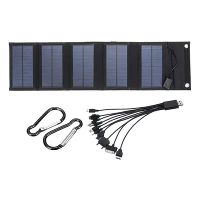 (15W 5V five fold) 30W 5V USB Solar Panel Pack Portable Waterproof Outdoor Camping Emergency Fol