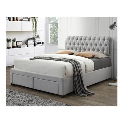 Veronica Double Bed-Grey