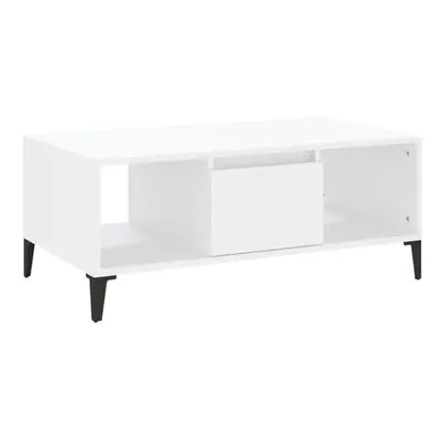 (white) vidaXL Coffee Table Engineered Wood Home Side Accent End Table Multi Colours