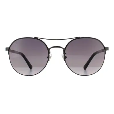 Police Sunglasses SPLA24 Lewis 0568 Shiny Gunmetal Smoke Gradient