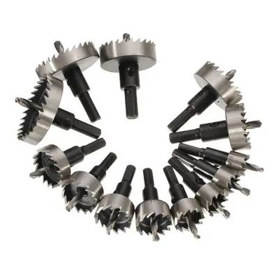 13Pcs 16-53mm Drill Bit Set High Spped Steel Tooth Hole Saw Cutter