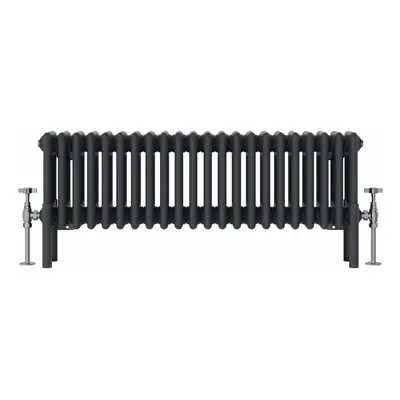 (300x1010mm, Anthracite) NRG Traditional Cast Iron Style Style Radiator Four Column Designer Bat